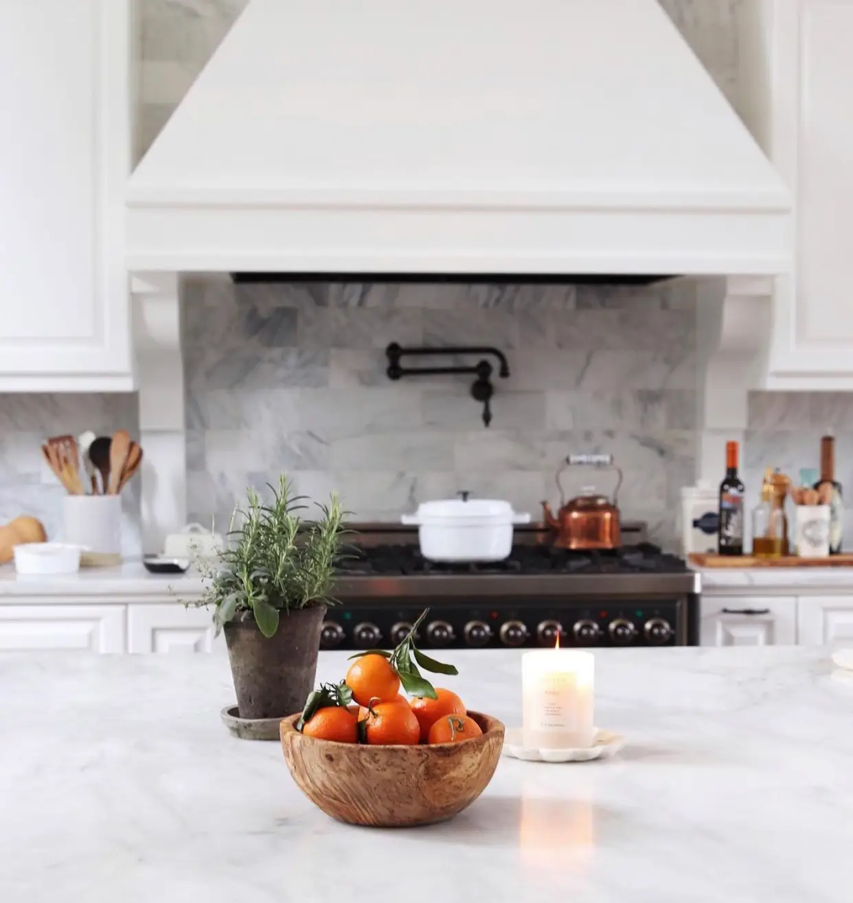 Clean, organized kitchen space after storing appliances neatly and clearing countertops